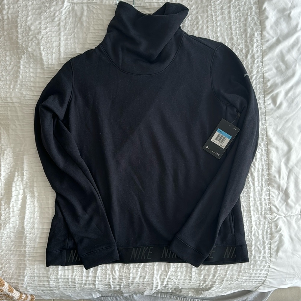Nike DRI-FIT black long sleeve pullover, size M